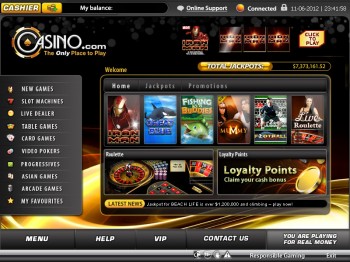 Casino.com Lobby