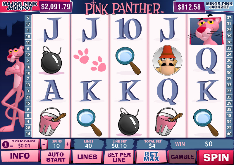 1/25/ · Once the jackpot has been triggered, you have to play a quick mini-game where you open 12 doors to reveal different symbols.If you reveal five Pink Panthers, then you win the larger Major Pink jackpot.Four Inspector Clouseau symbols gets you the Minor Pink Jackpot, and three Little Man symbols wins earns you a consolation prize/5.Kuzuculu